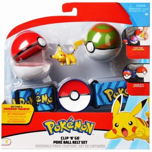 POKEMON SET CUREA CU FIGURINA PIKACHU SI DOUA BILE