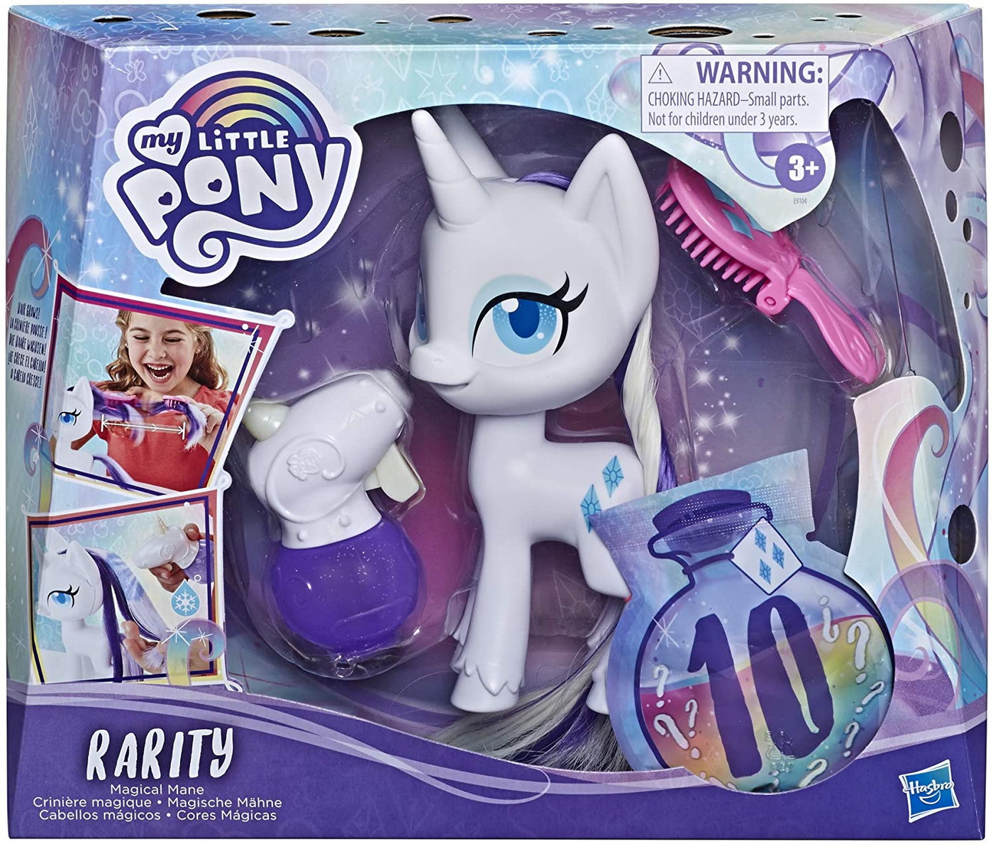 PONEIUL MAGIC RARITY CU PAR CARE CRESTE SI ISI SCHIMBA CULOAREA