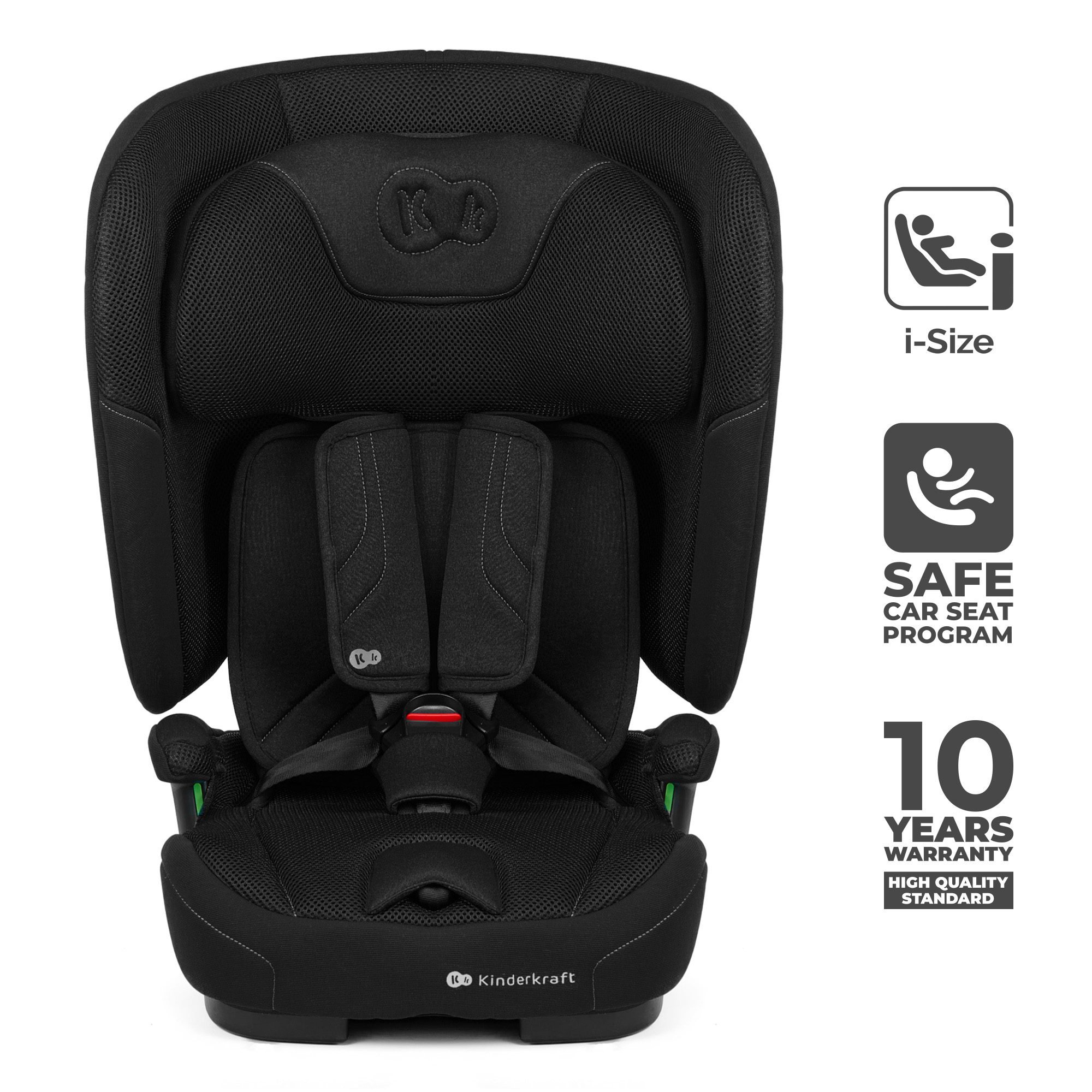 SCAUN AUTO KINDERKRAFT FIX2GO 76-150 CM, BLACK