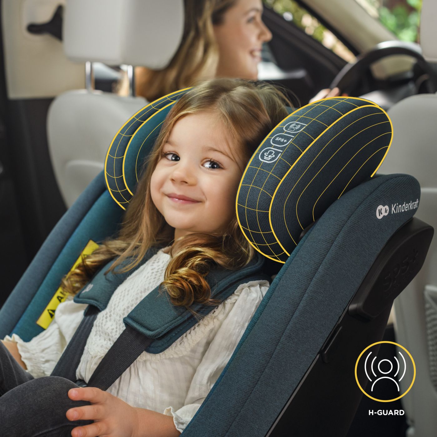SCAUN AUTO KINDERKRAFT I-GUARD PRO I-SIZE 61-105 CM, HARBOR BLUE
