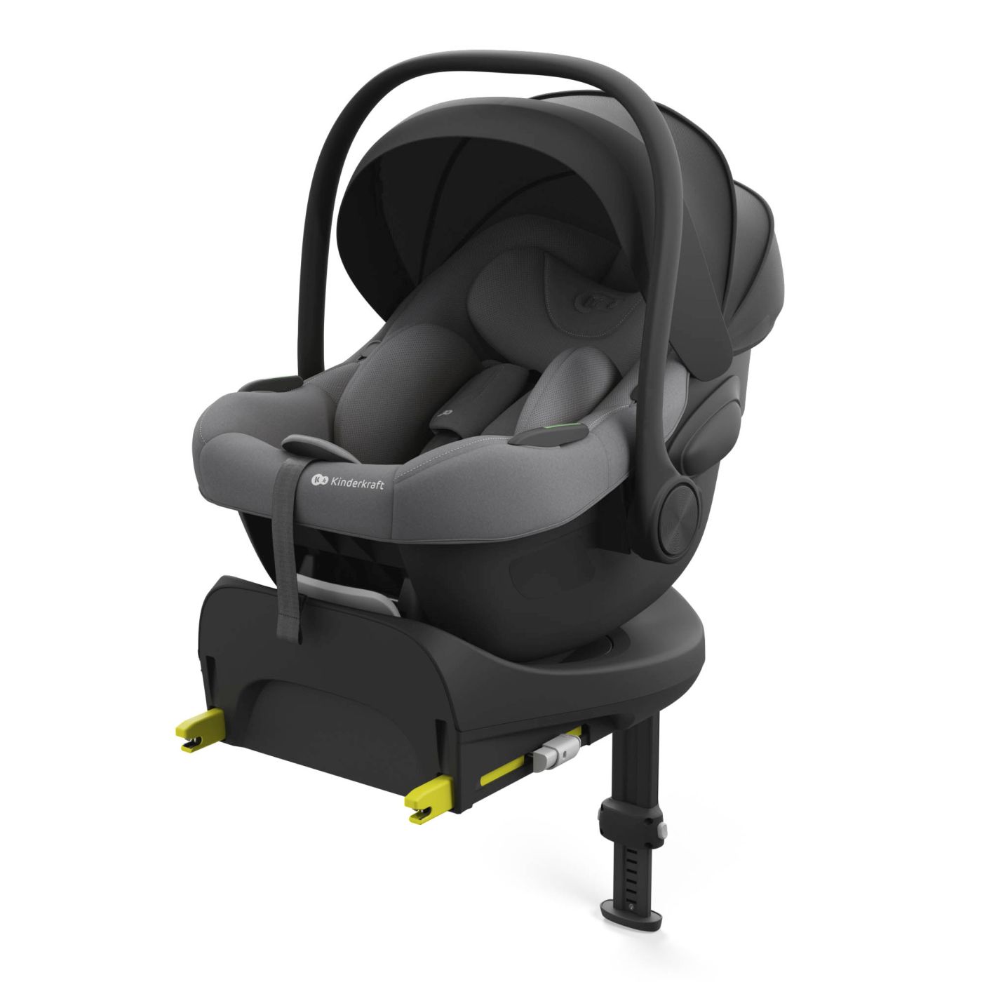 Scoica Auto Kinderkraft I-Lite Cu Baza Isofix Endura Safe Fx, Gray