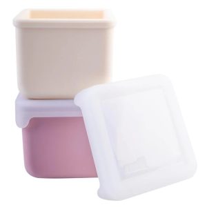 SET 2 RECIPIENTE SILICON, MELII, BLUSH BERRY