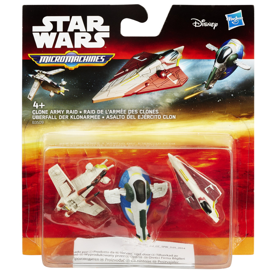 SET 3 FIGURINE MICROMACHINES EPISODUL VII CLONE ARMY RAID