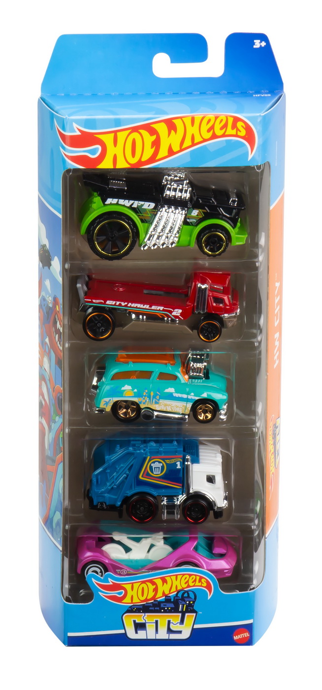 Set 5 Masini Hot Wheels City