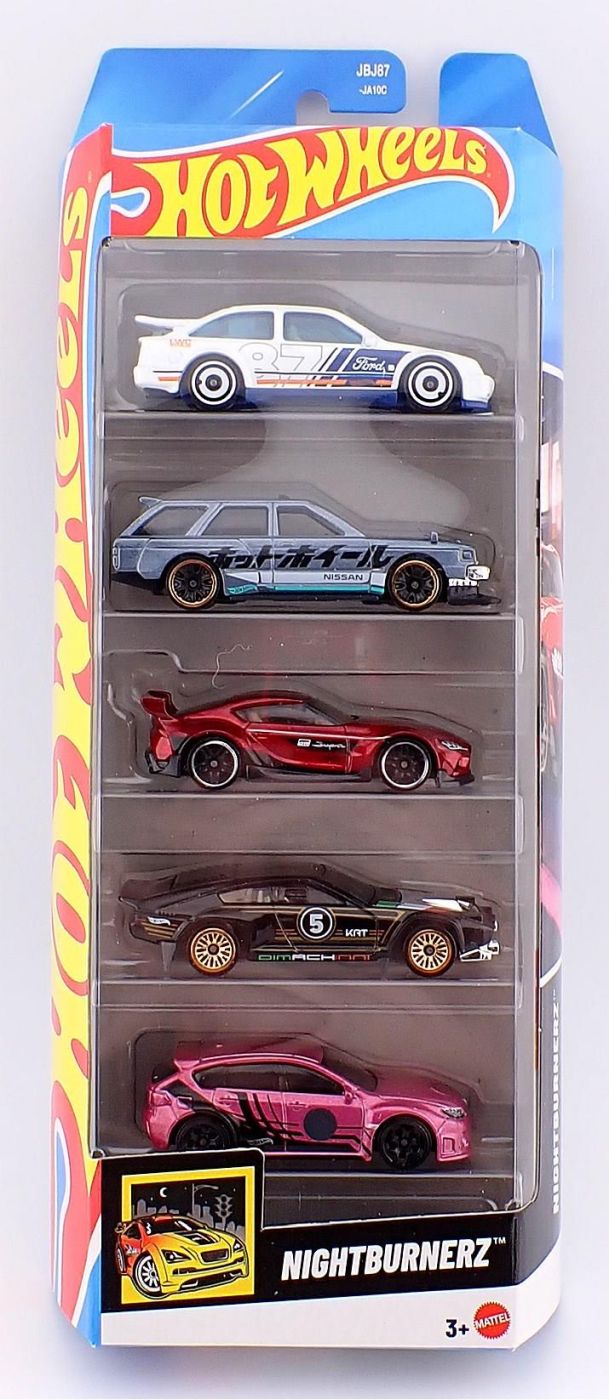 Set 5 Masini Hot Wheels Nightburnerz