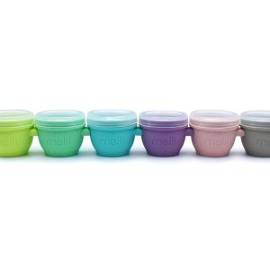 SET 6 RECIPIENTE SILICON SNAP&GO, MELII, 59 ML