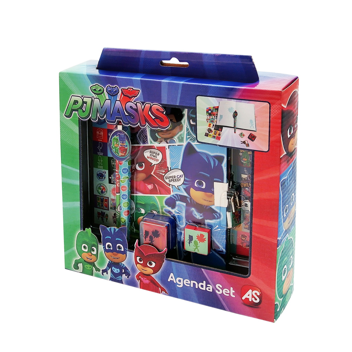 Set Agenda Si Accesorii Eroi In Pijamale