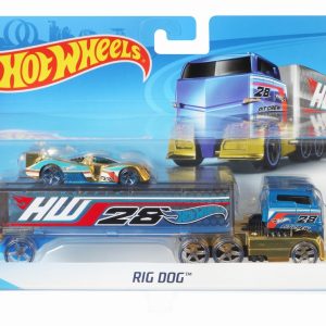 SET CAMION SI MASINA SPORT HOT WHEELS ROG DOG