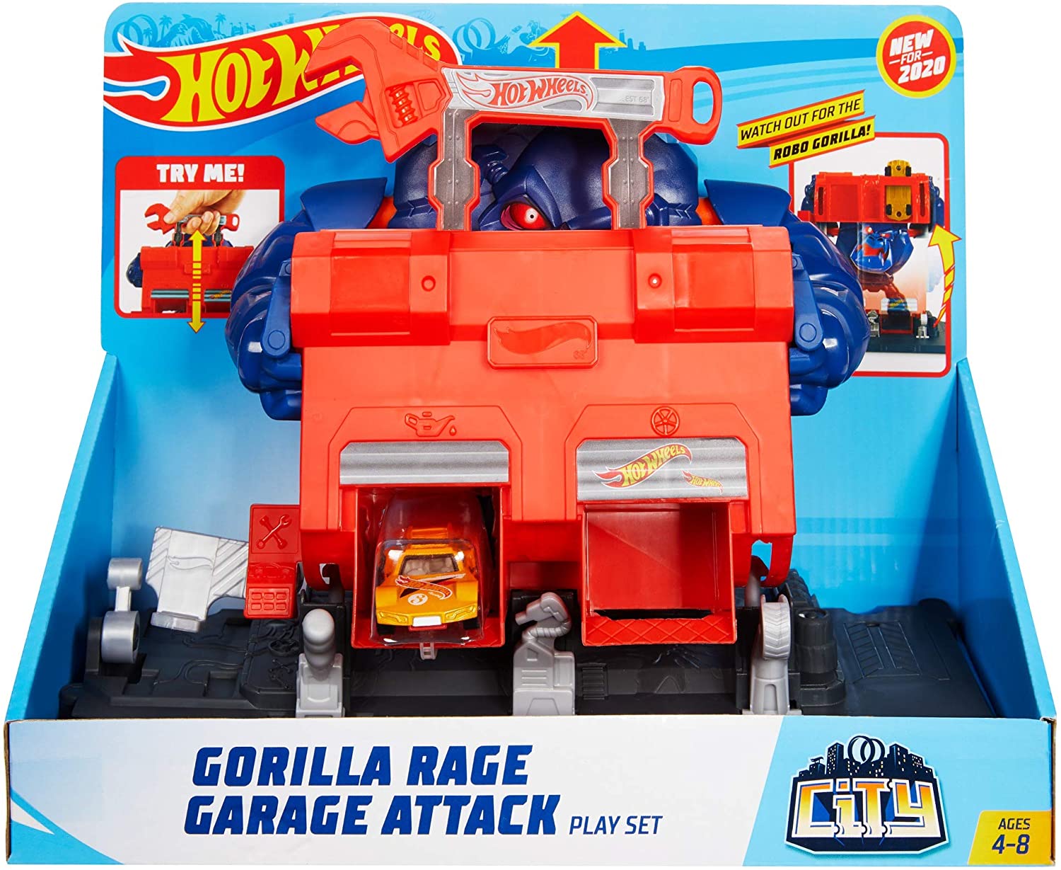 SET DE JOACA HOT WHEELS GORILA GARAJ