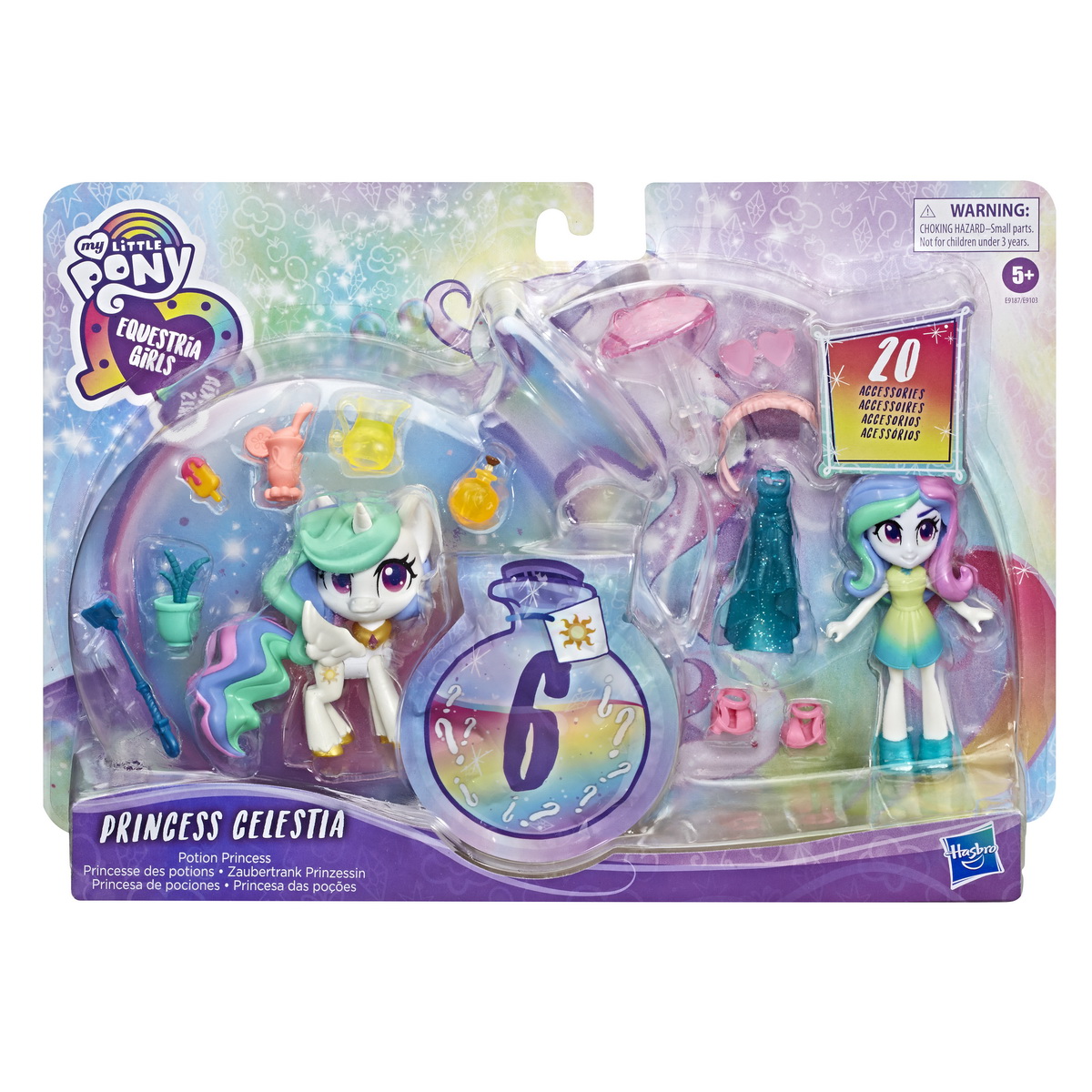 SET EQUESTRIA GIRLS POTIUNEA MAGICA A PRINTESEI CELESTIA