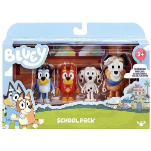 SET FIGURINE CHOOL PACK BLUEY