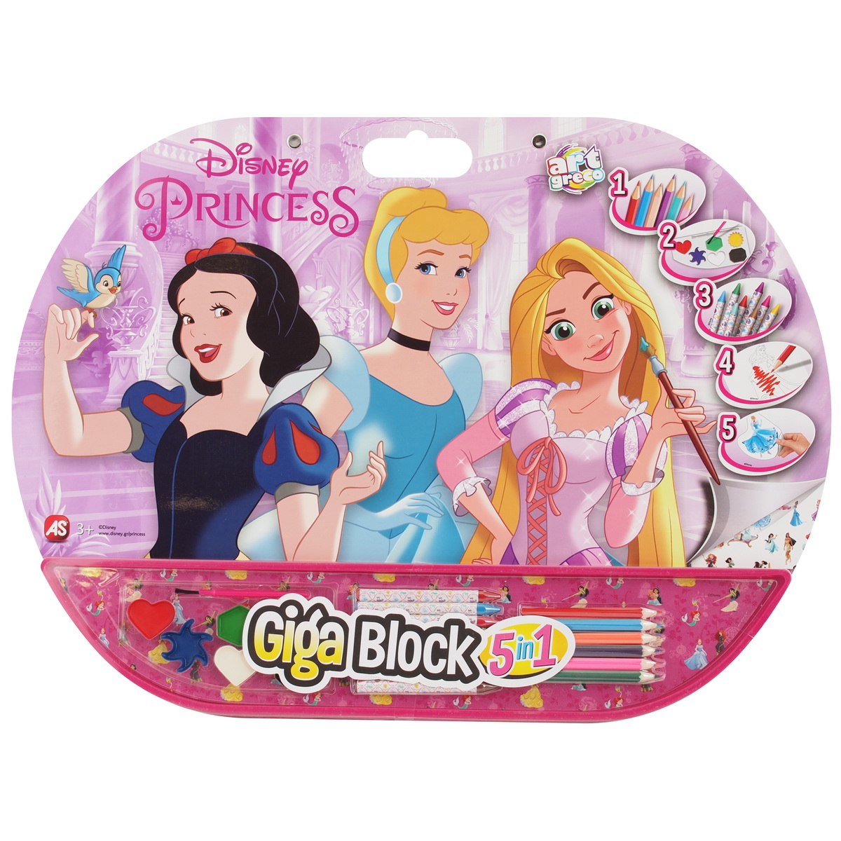 Set Pentru Desen 5IN1 Gigablock Printese Disney