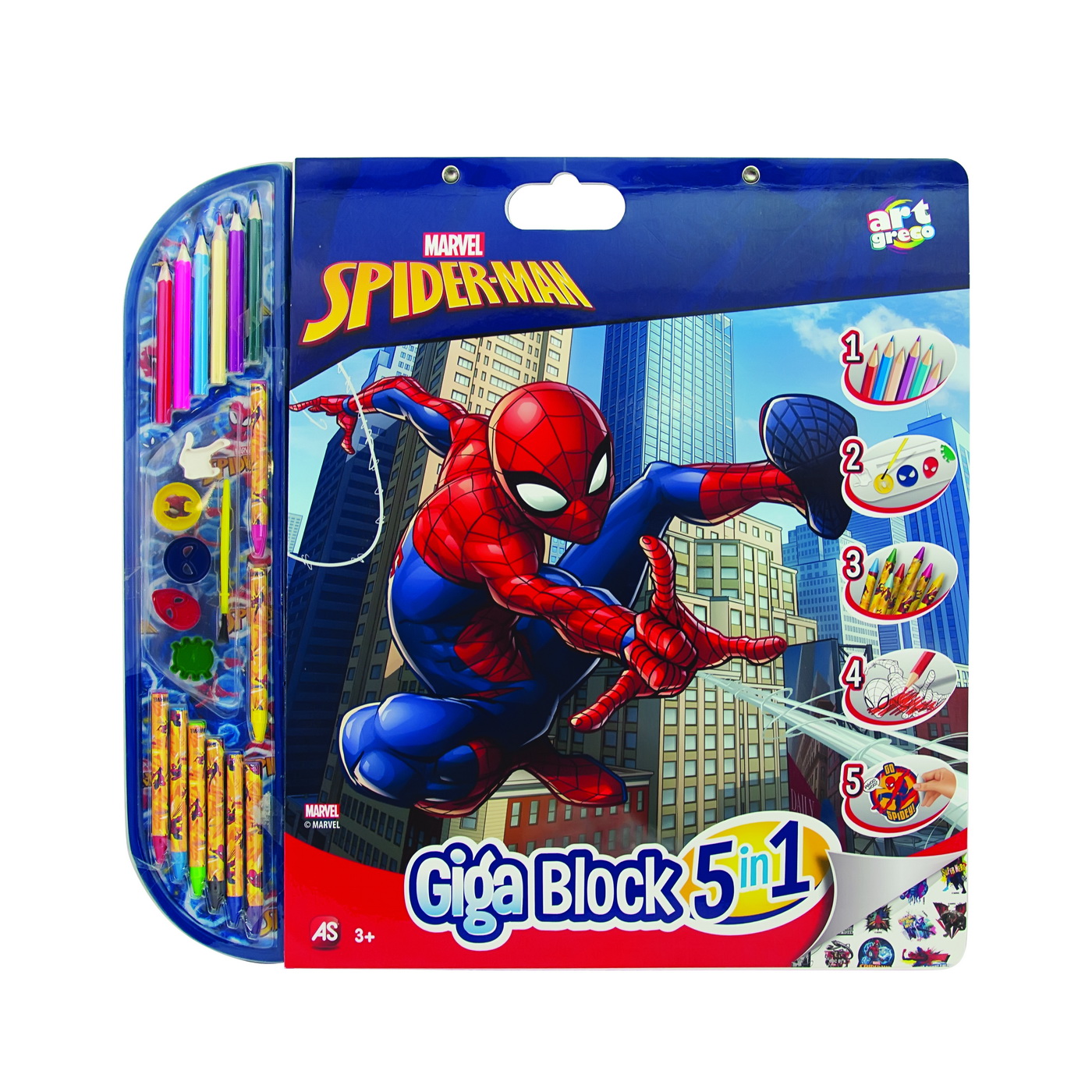 SET PENTRU DESEN 5IN1 GIGABLOCK SPIDER-MAN
