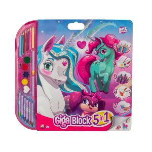 SET PENTRU DESEN 5IN1 GIGABLOCK UNICORN