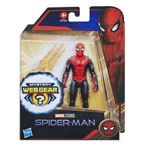 SPIDER-MAN MYSTERY WEBGEAR FIGURINA SPIDER-MAN IN COSTUM ROSU SI NEGRU 15CM