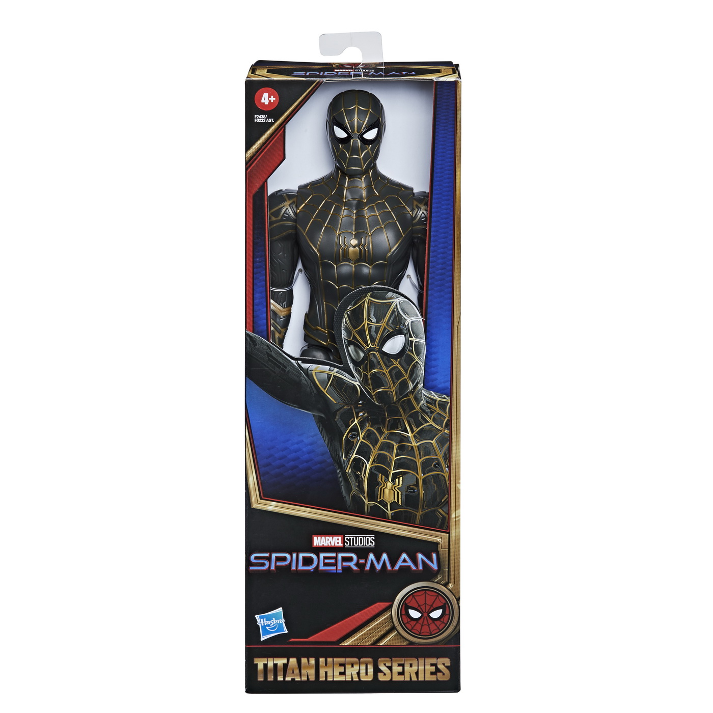 Spiderman Figurina Spiderman Costum Negru Si Auriu 30CM