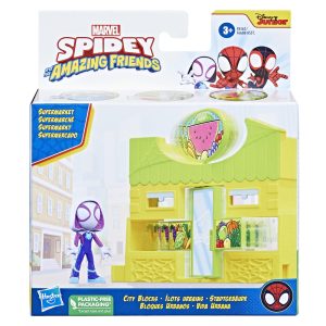 SPIDEY PRIETENII EXTRAORDINARI CITY BLOKS SET DE CONSTRUCTIE SUPERMARKET