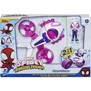 SPIDEY PRIETENII EXTRAORDINARI SET VEHICUL SI FIGURINA GHOST SPIDER