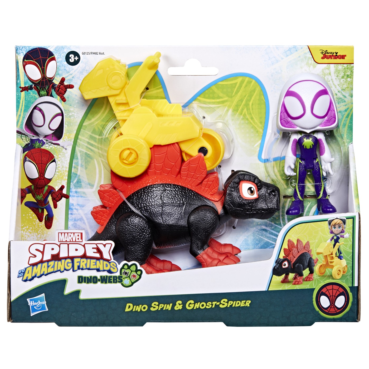 SPIDEY SI PRIETENII MARVEL DINO WEBS DINO SPIN SI GHOST SPIDER
