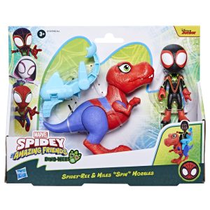 SPIDEY SI PRIETENII MARVEL DINO WEBS SPIDEY REX SI MILES SPIN MORALES