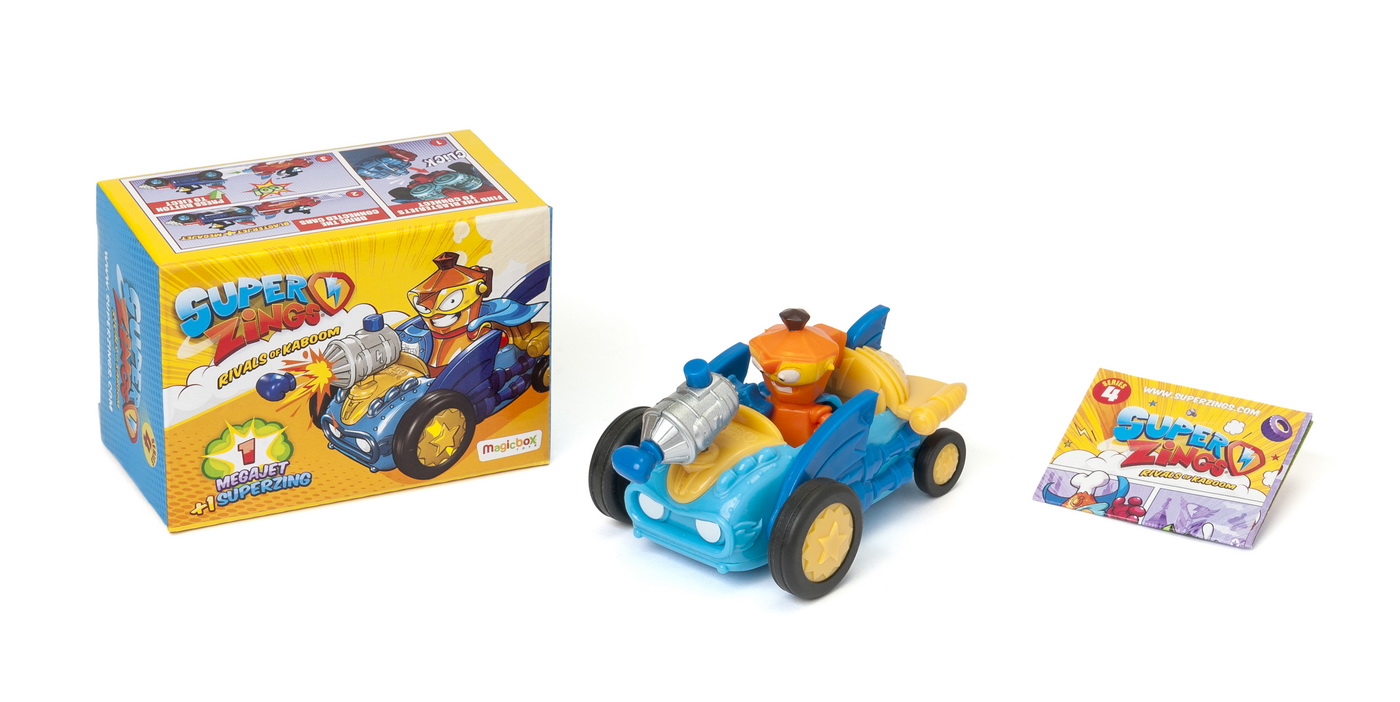 Superzings 4 Megajet Blaster Punch Portocaliu