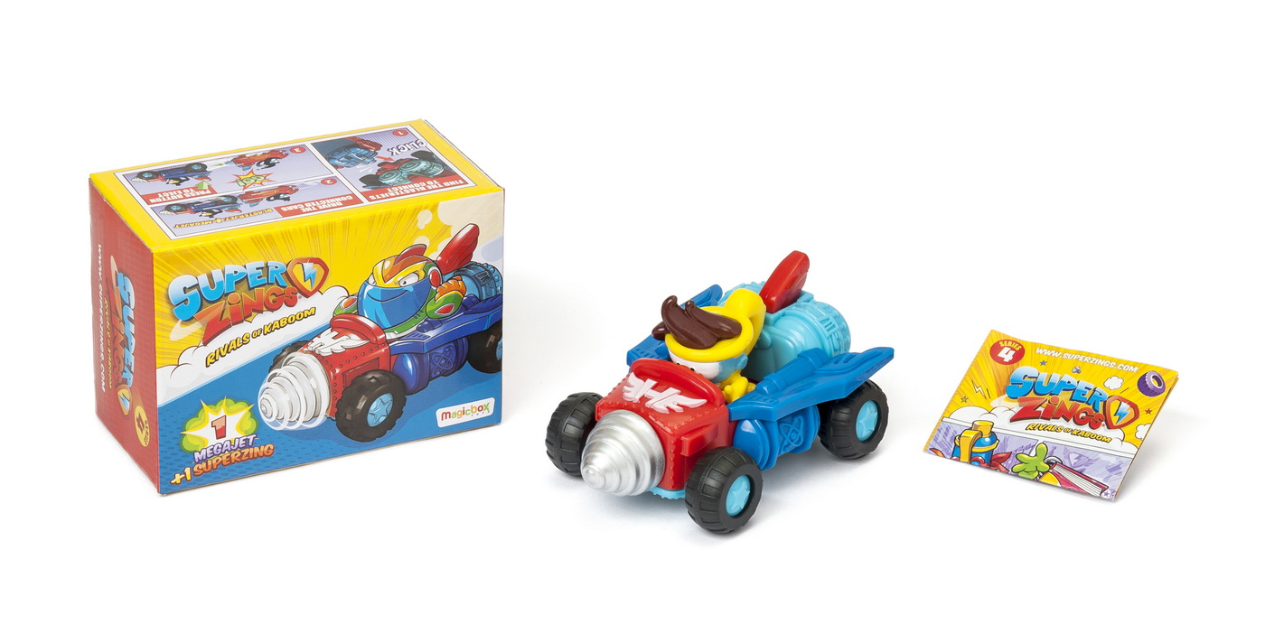 Superzings 4 Megajet Tornado Spike Rosu