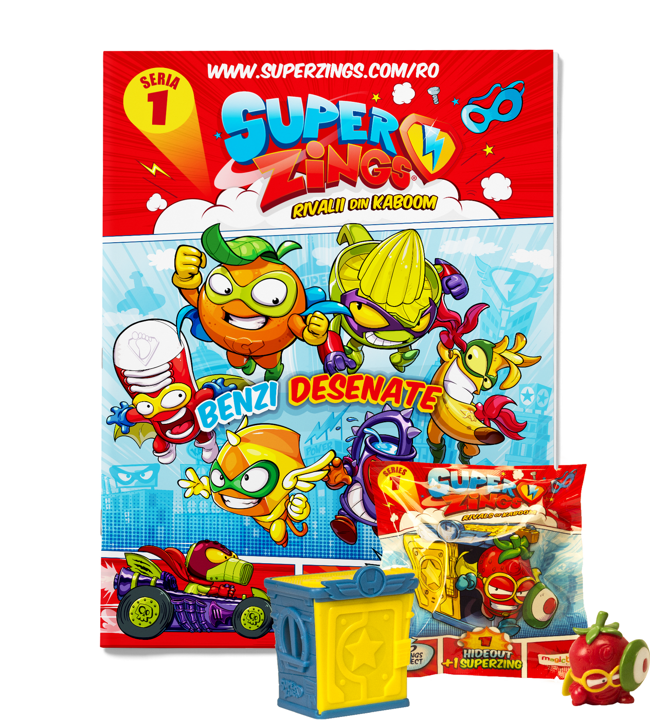 SUPERZINGS SERIA 1 PACHET JUCARIE SI REVISTA