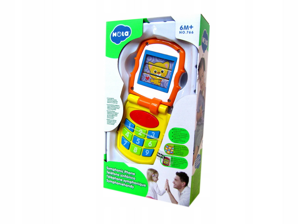 TELEFON MOBIL GALBEN BEBE CU LUMINI SI SUNETE