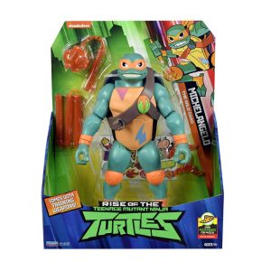 TESTOASELE NINJA FIGURINA MICHELANGELO GIGANT CU ACCESORII DE LUPTA