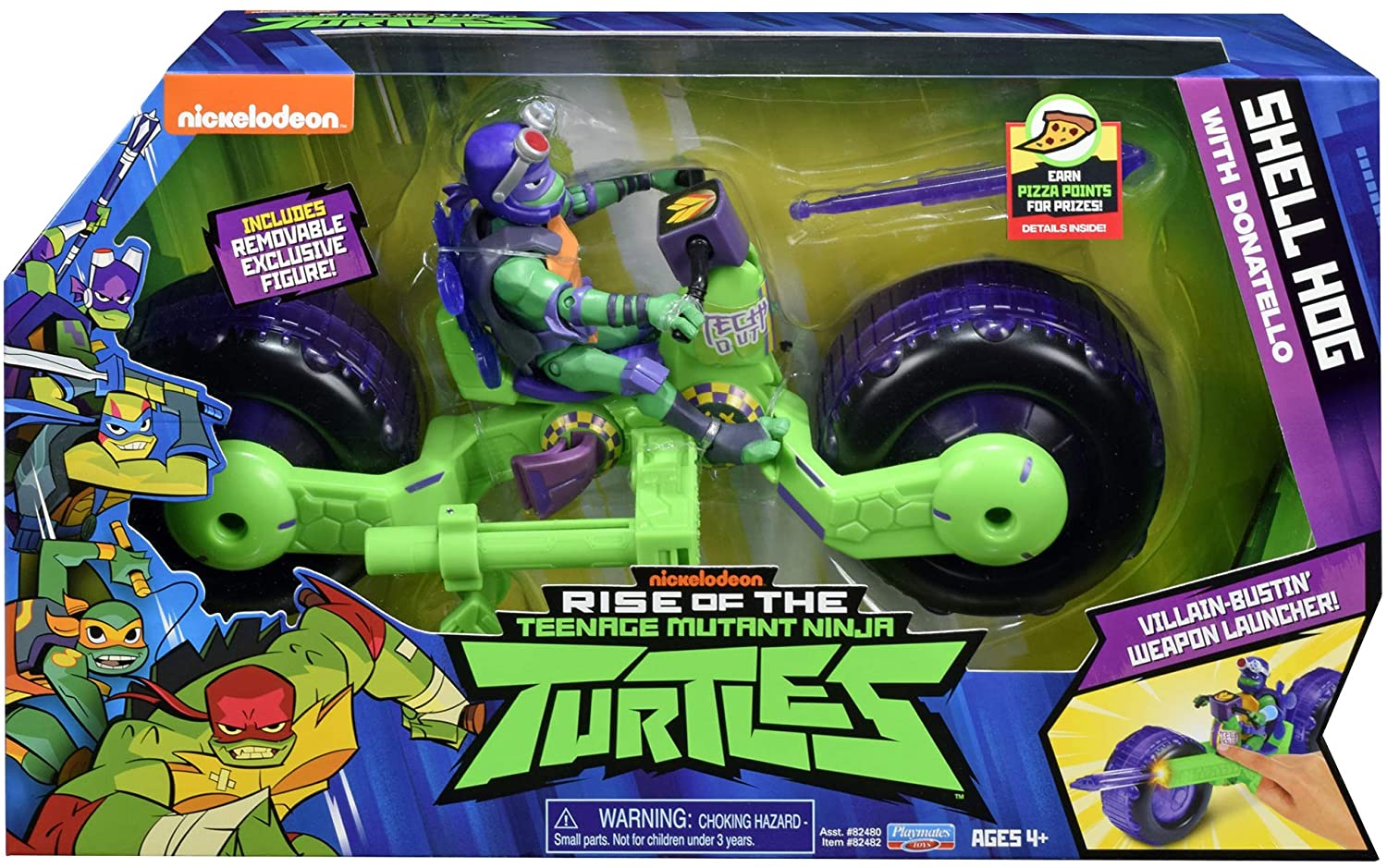 TESTOASELE NINJA VEHICUL CU FIGURINA DONATELLO