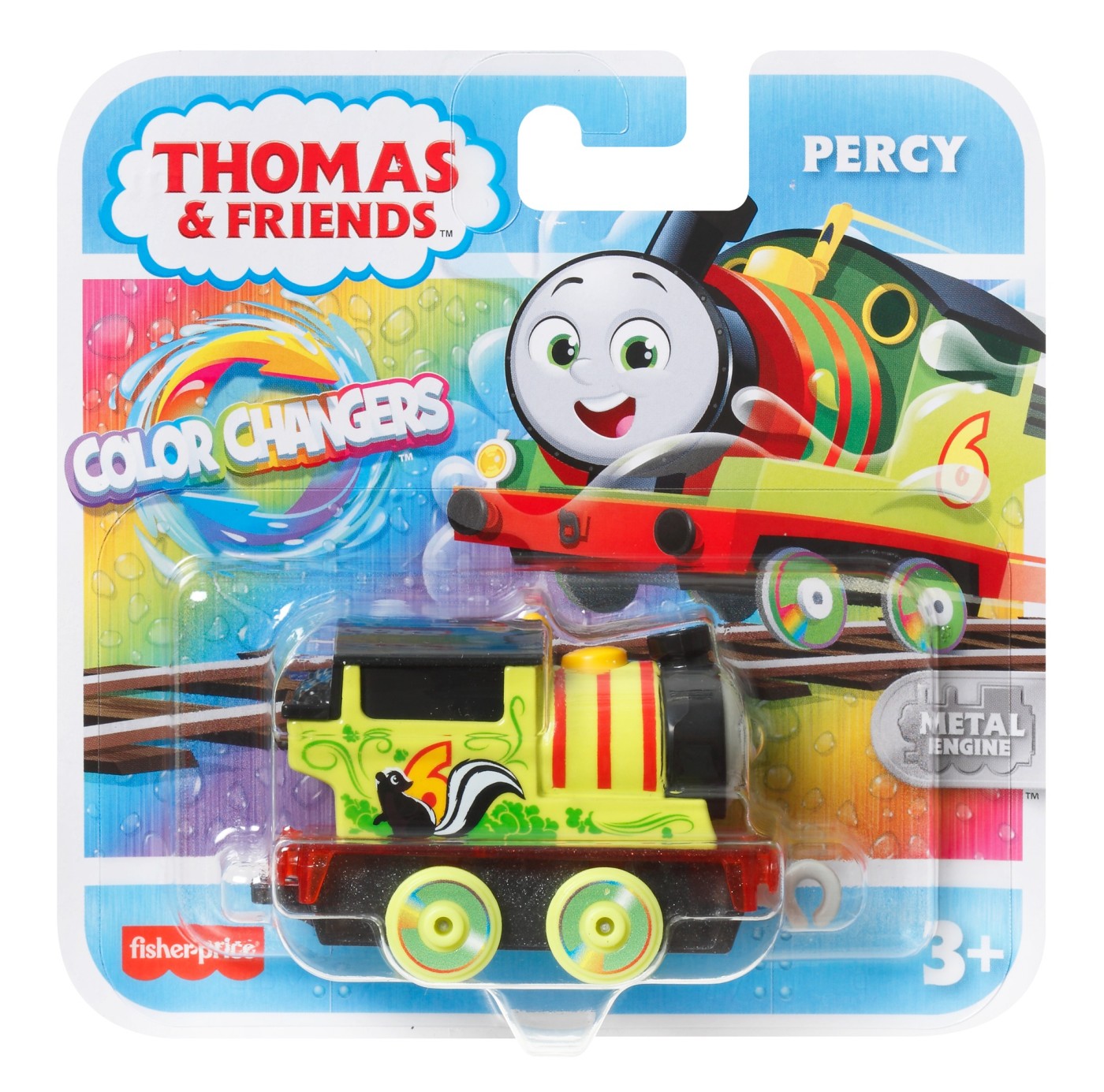 Thomas Color Changers Locomativa Metalica Percy