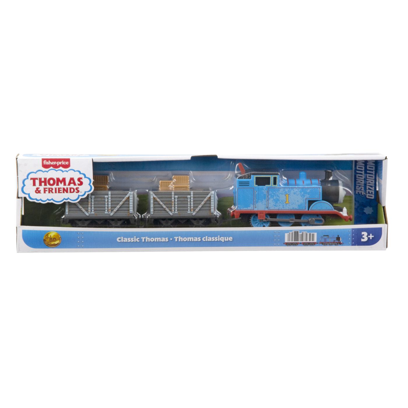 Thomas Locomotiva Motorizata Clasic Thomas Cu 2 Vagoane