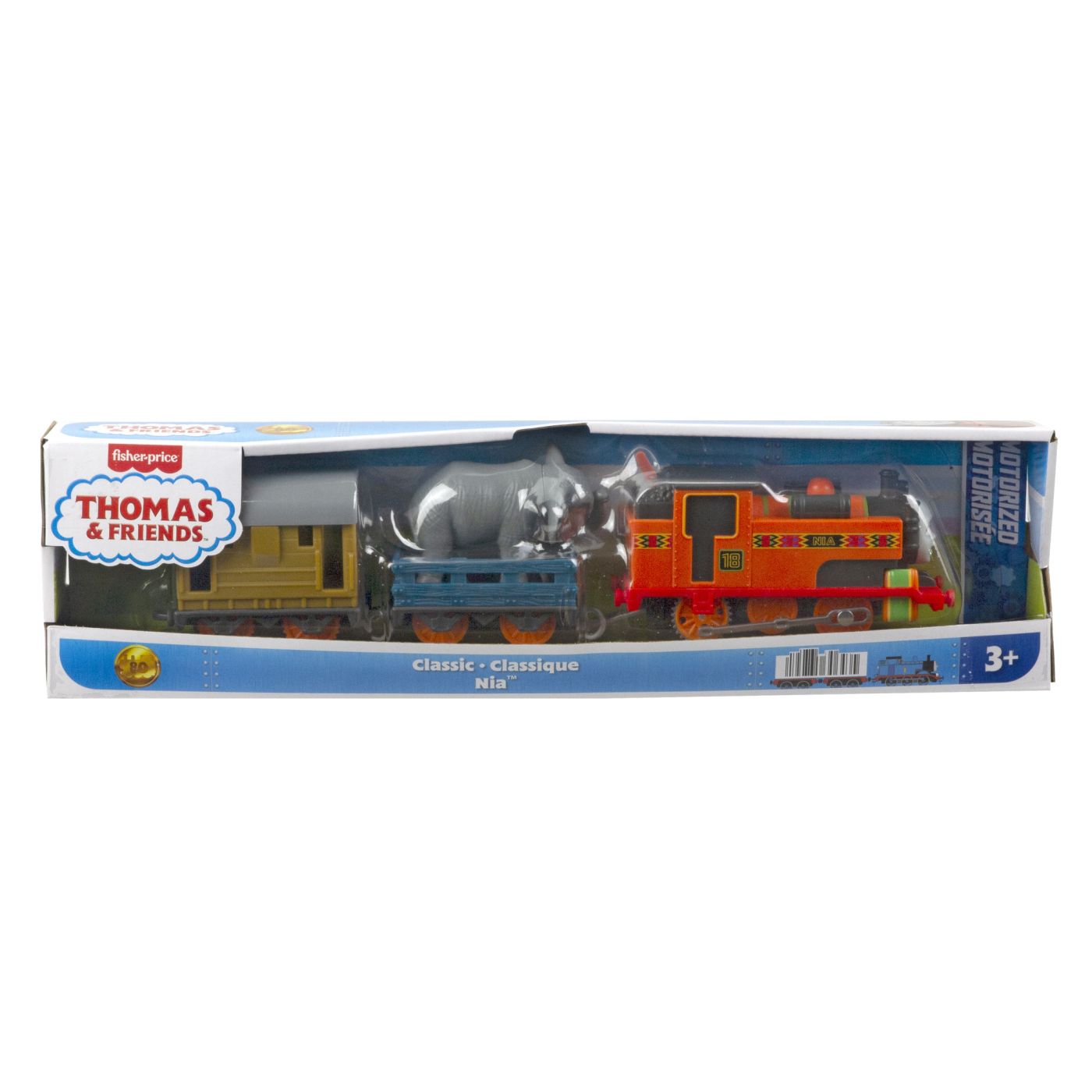Thomas Locomotiva Motorizata Nia Cu 2 Vagoane