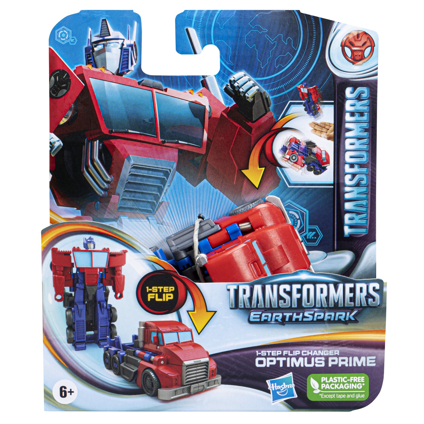 TRANSFORMERS 7 EARTHSPARK FIGURINA TRANSFORMABILA OPTIMUS PRIME 6CM