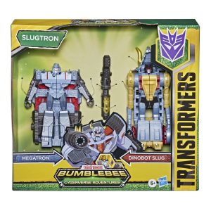 TRANSFORMERS CYBERVERSE FIGURINE MEGATRON SI DINOBOT SLUG 14CM