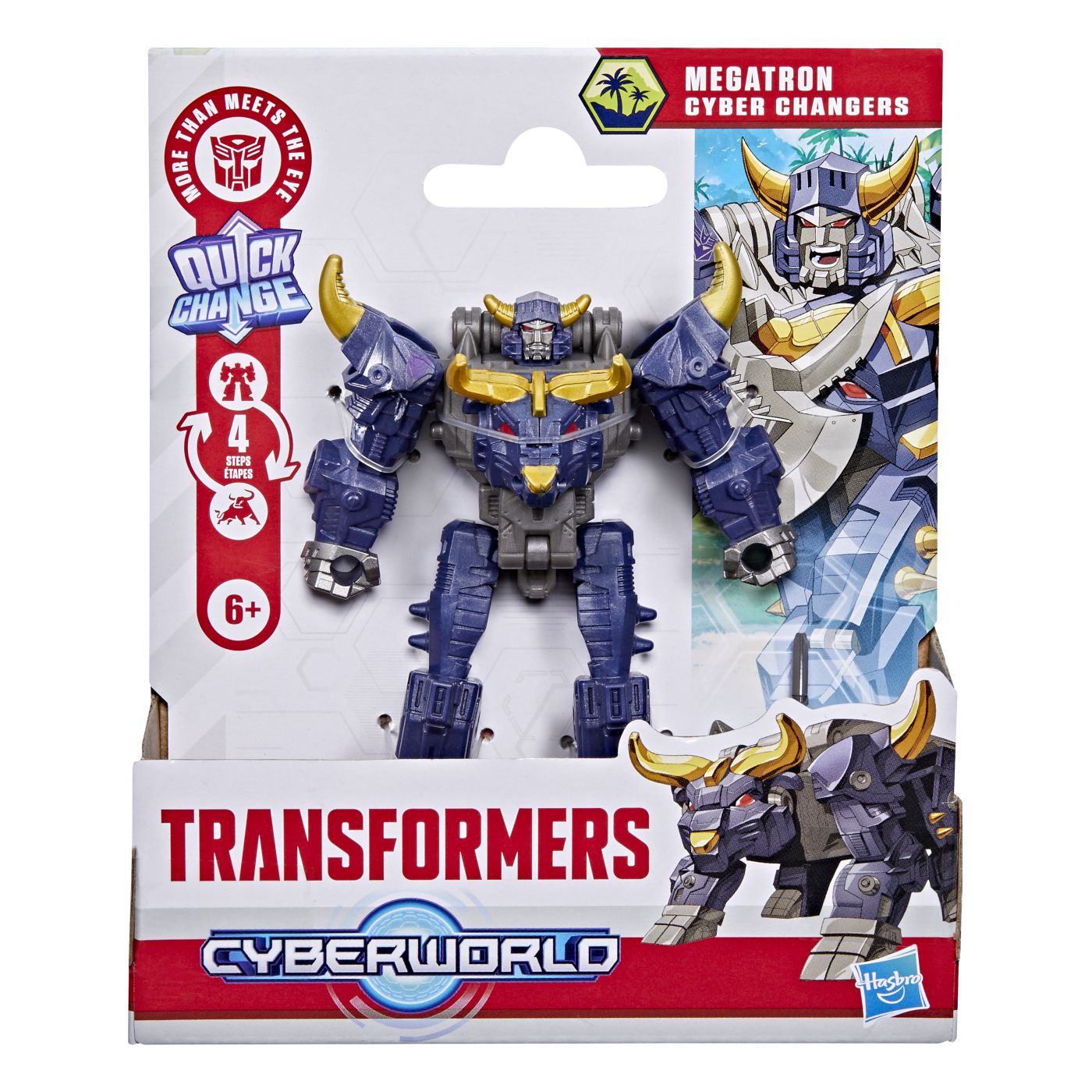 TRANSFORMERS CYBERWORLD ROBOT MEGATRON CONVERTIBIL 10CM