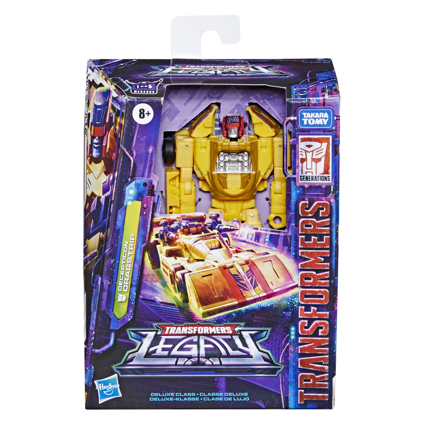 TRANSFORMERS GENERATION LEGACY DELUXE FIGURINA DECEPTICON DRAGSTRIP 22CM