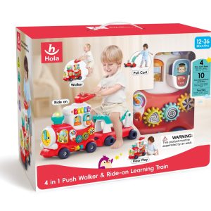 TRENULET 4 IN 1 ROSU
