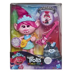 TROLLS FIGURINA MUZICALA POPPY POP TO ROCK