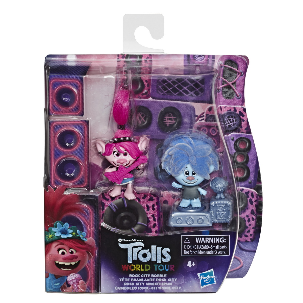 TROLLS SET 2 FIGURINE ROCK CITY BOBBLE