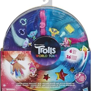 TROLLS SET 6 FIGURINE MICII DANSATORI