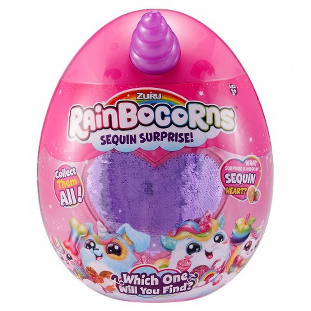 UNICORNUL CURCUBEU CU PAIETE MOV
