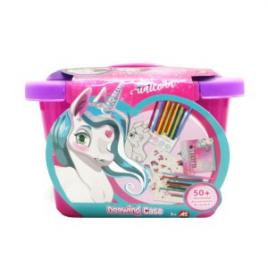 VALIZA UNICORN CU ACCESORII PENTRU DESEN