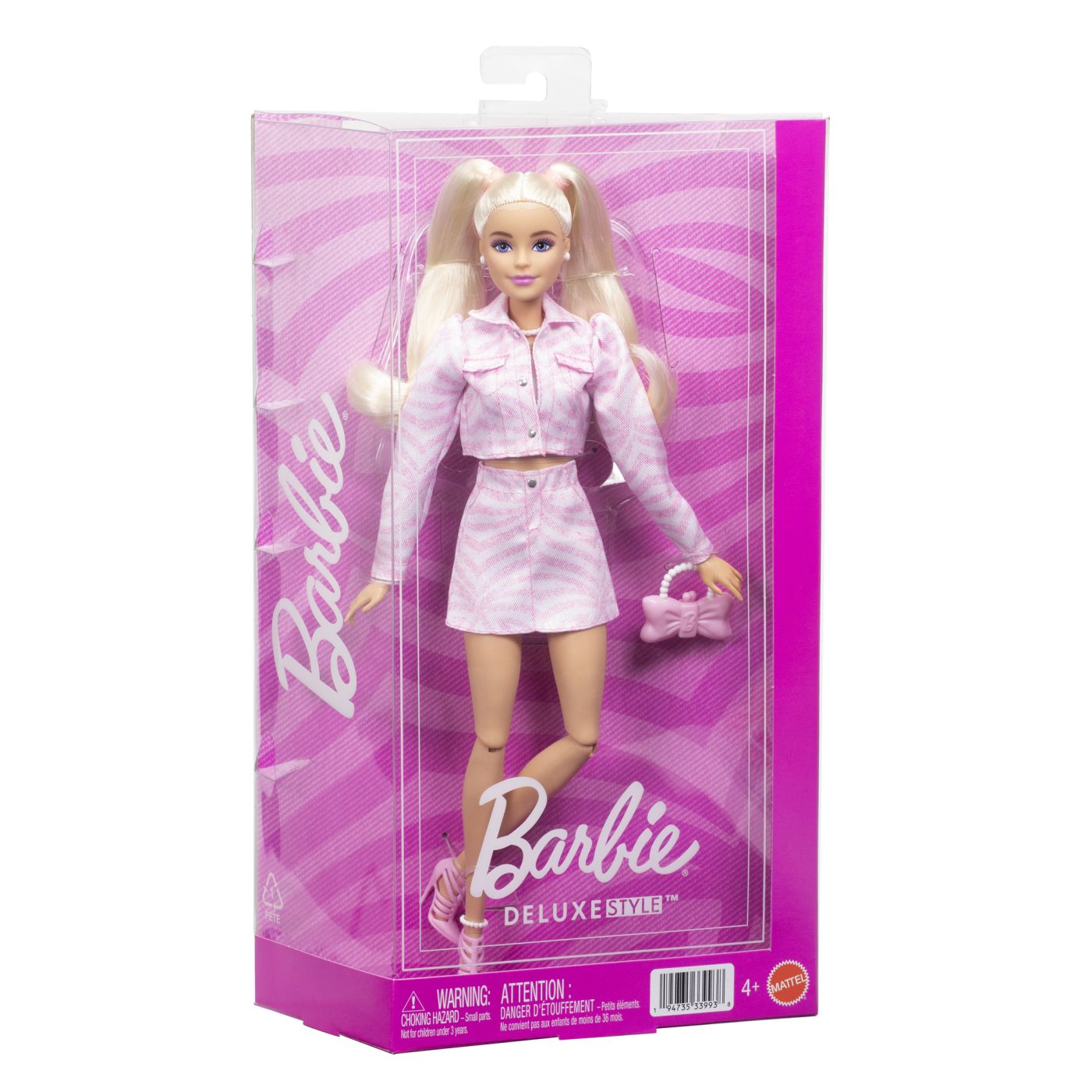 BARBIE DELUXE STYLE PAPUSA BARBIE JACHETA DIN DENIM ROZ