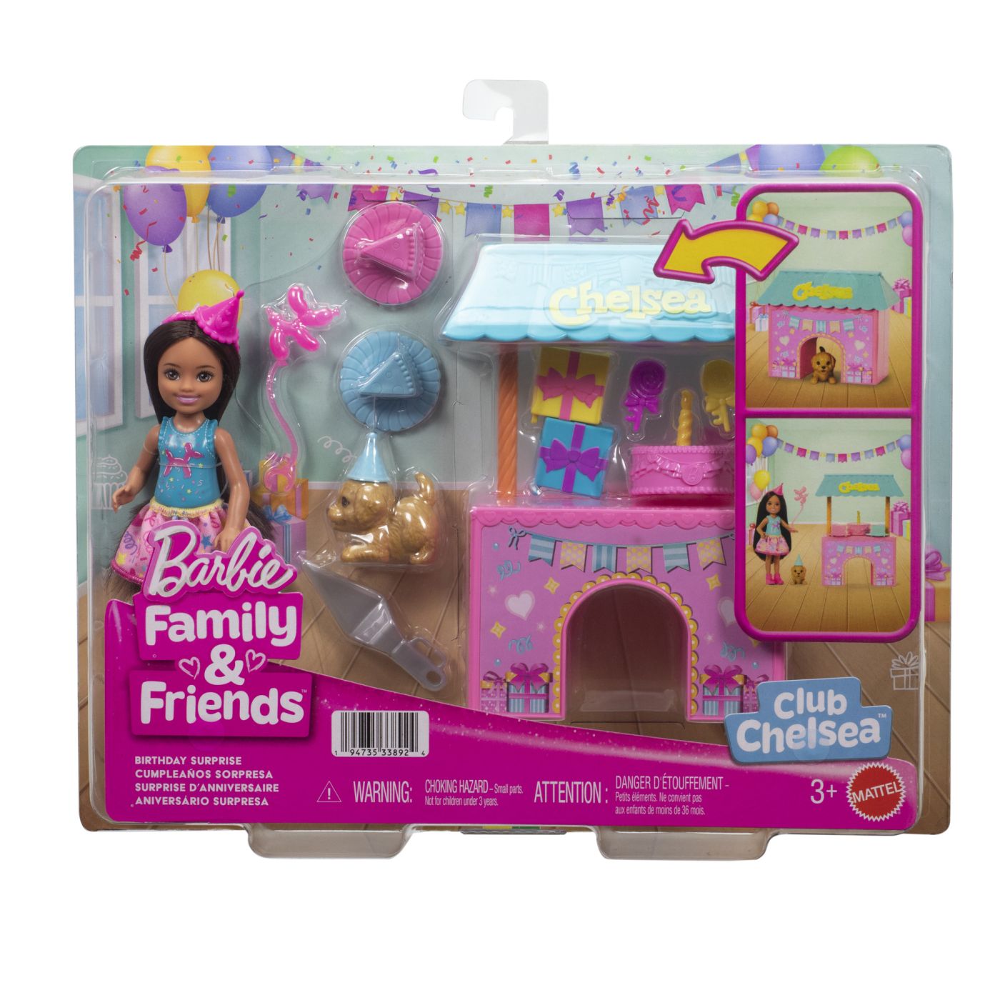 Barbie Family And Friends Set Clubul Lui Chelsea Zi De Nastere