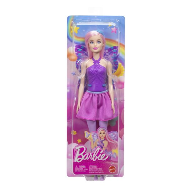 Barbie Papusa Barbie Zana Cu Par Roz Si Tinuta In 2 Culori