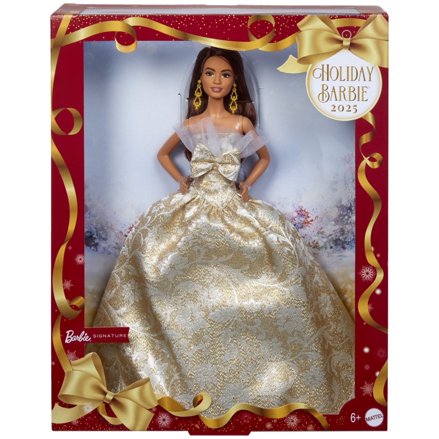Barbie Signature Papusa Barbie Bruneta De Sarbatori 2025