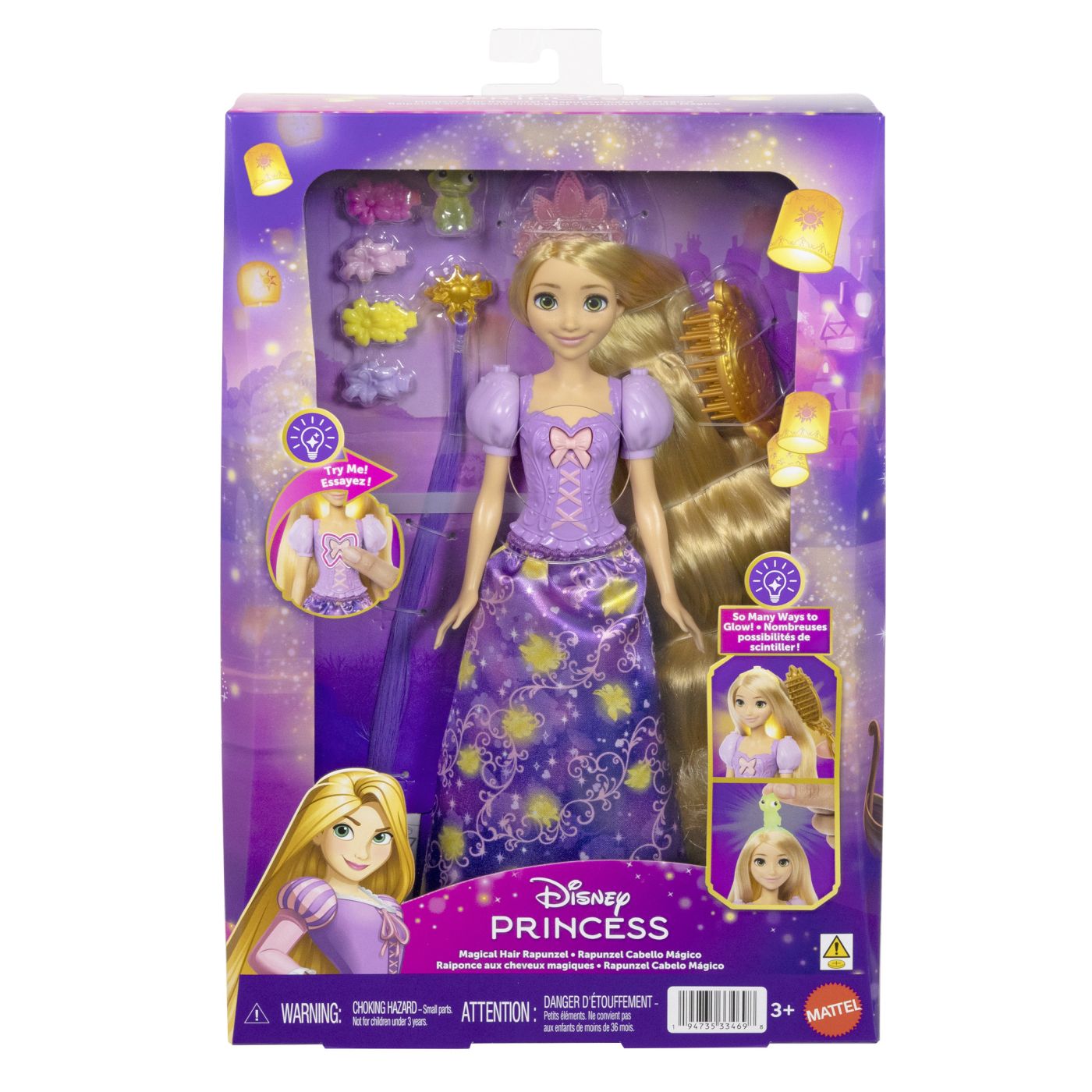 Disney Princess Set Parul Magic Al Lui Rapunzel Cu Papusa Si Accesorii