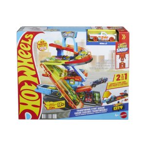HOT WHEELS CITY TRANSFORMAREA GARAJULUI DE CASCADORII CU MASINUTA INCLUSA