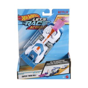 HOT WHEELS LETS RACE ACTIVATE MASINUTA SUPER TWIN MILL SCARA 1 LA 32